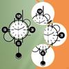Clock Home Decor Hanging for Indoor
