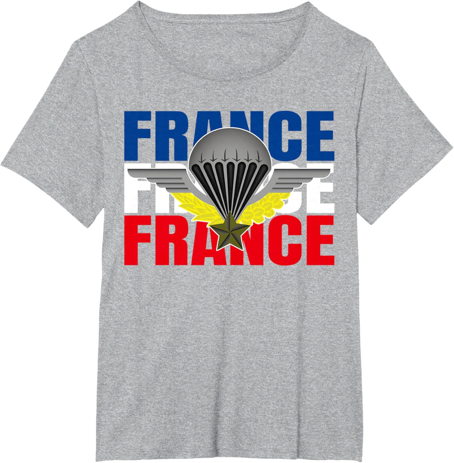 Militaire SaintMichel Patron Parachutiste France Armée TShirt Short Sleeve Casual 100 Cotton Shift S
