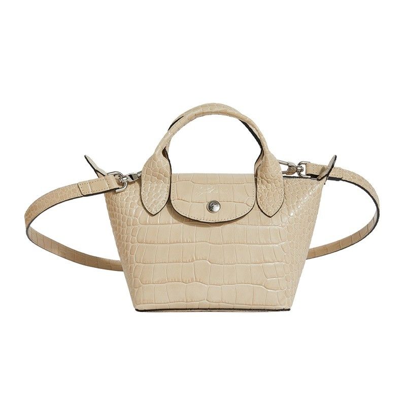 

Новая сумка LONGCHAMP Le Pliage Cuir из коровьей кожи, сумка-пельмень, сумки через плечо, маленький размер, женская, цветы боярышника, белая 1500HVC337 17*10*14CM