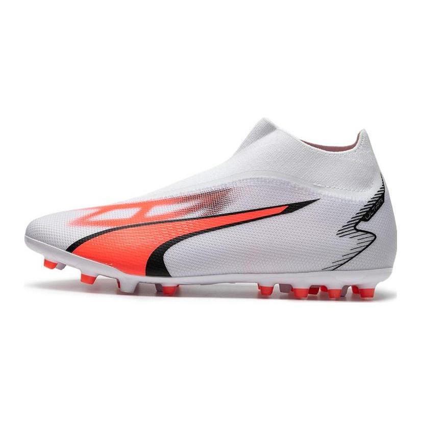 (GS) PUMA Ultra Match LL MG Jr  White Orange  Kids  107515-01 EU 36