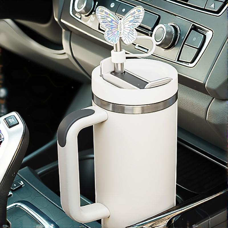 1PC Laser Butterfly Straw Plug Dust Cap For Stanley 30&40Oz Tumbler Reusable 10mm Sippy Cover Water Cup Decoration Accessories