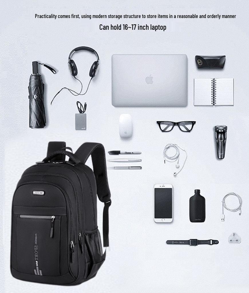 Large Capacity Trendy Backpack for College, Junior High, and Elementary Students - Unisex Casual Travel Bag