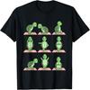 Turtle Yoga Pose Zen Cute Workout Exercise Yogi Funny T-Shirt