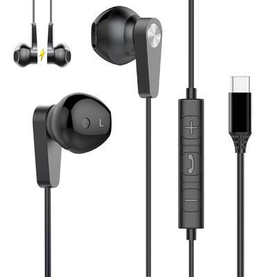 Latest Eikokiwa Wired HiFi Clear Compatible with iPhone 2025 New Earphones with Comfortable Ergonomic USB No Deep Remote Compact and Compatible with