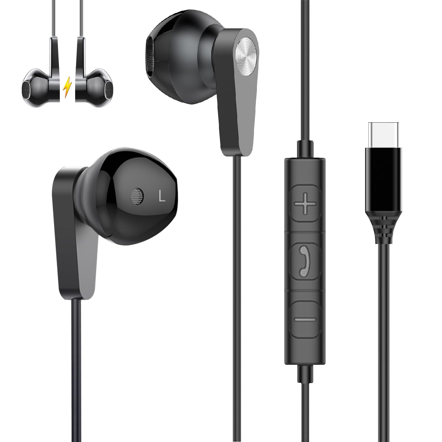 

Latest Eikokiwa Clear Compatible with iPhone 2025 New Model Earphone with Comfortable Ergonomic No Deep Remote Compact Compatible with 2025 Design