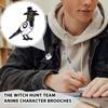 Witch Anime Character Brooch Badge Clothing Backpack Decoration Alloy Accessories