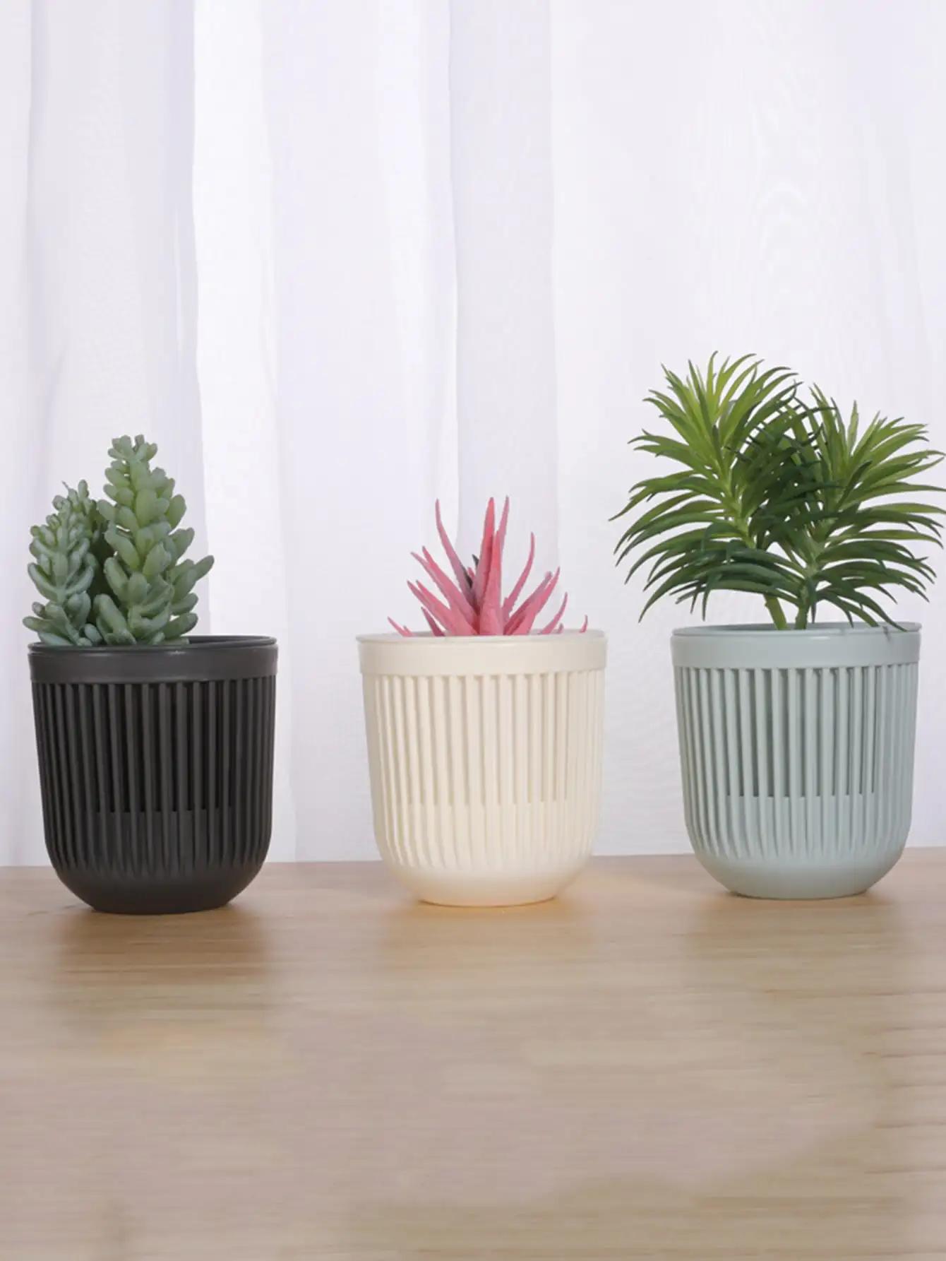 

1 шт. Подвесной пластиковый горшок-корзина, Подвесной горшок для орхидей, Настенный горшок из утолщенной смолы для зеленых растений и цветов на балконе