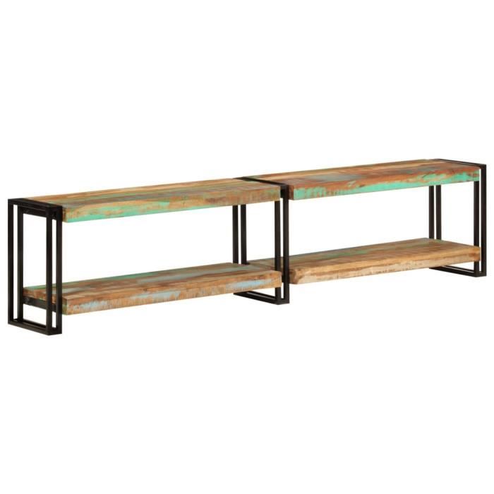 VidaXL Meuble TV 180x30x40 cm bois massif de récupération 356179