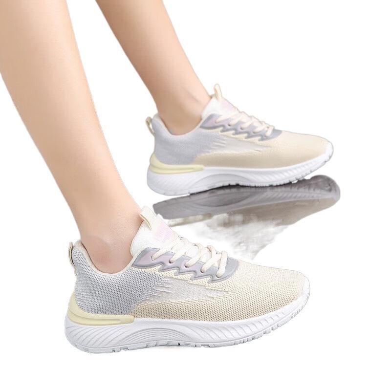 Running shoes women's sports lightweight shock absorption High school entrance examination sports special skipping rope soft sole ultra-light runni