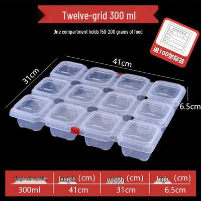 12-Compartment Food Sample Retention Box