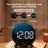 Adjustable Brightness Digital Alarm Clock 2 Sets Alarm Electronic Clock Smart Alarm Clock  Travel