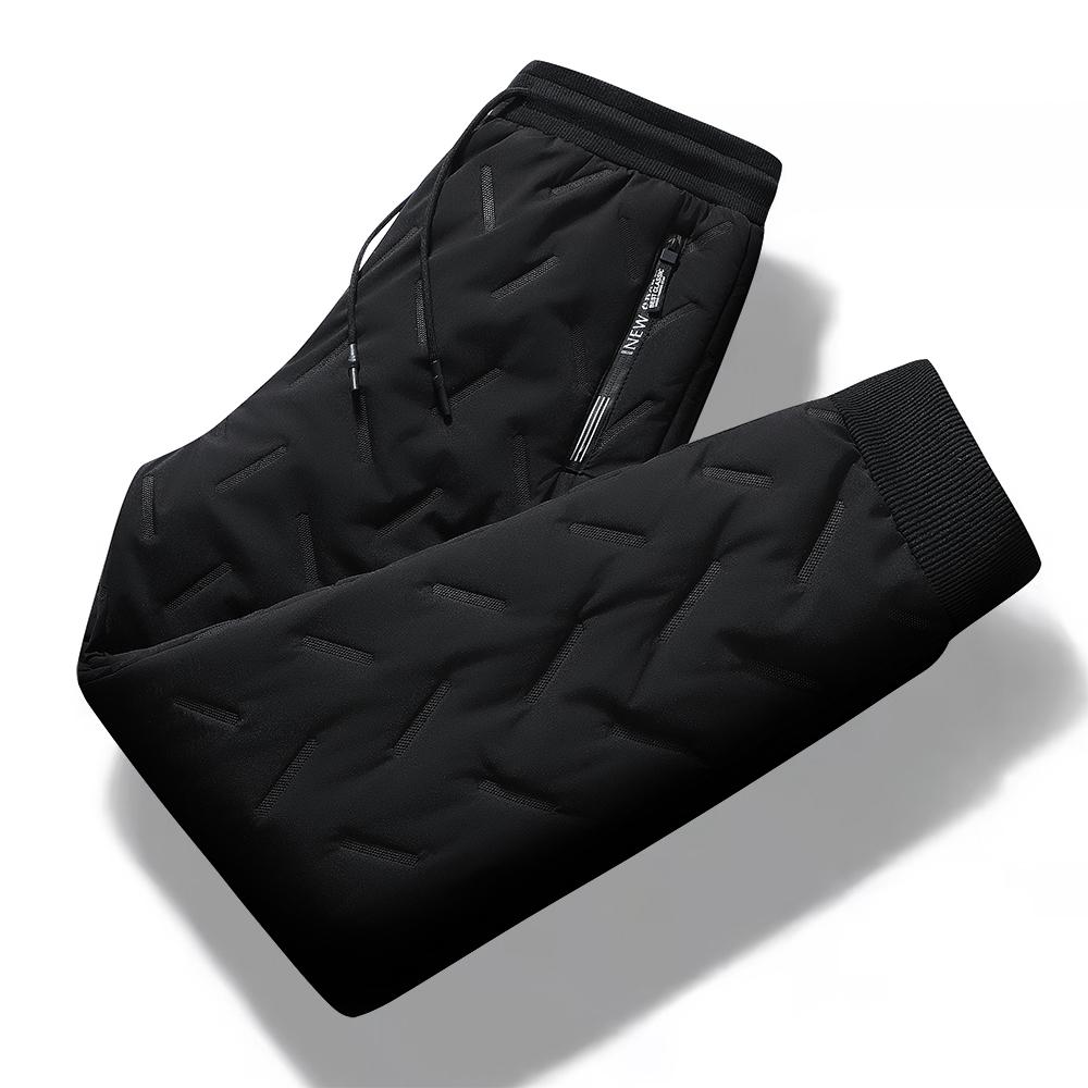 2024 Menn Vinter Varm Tykkere Joggebukser Herre Joggebukser Fleece Fritids Cargobukser Mann Vanntett Termisk Bukse 7XL Pluss