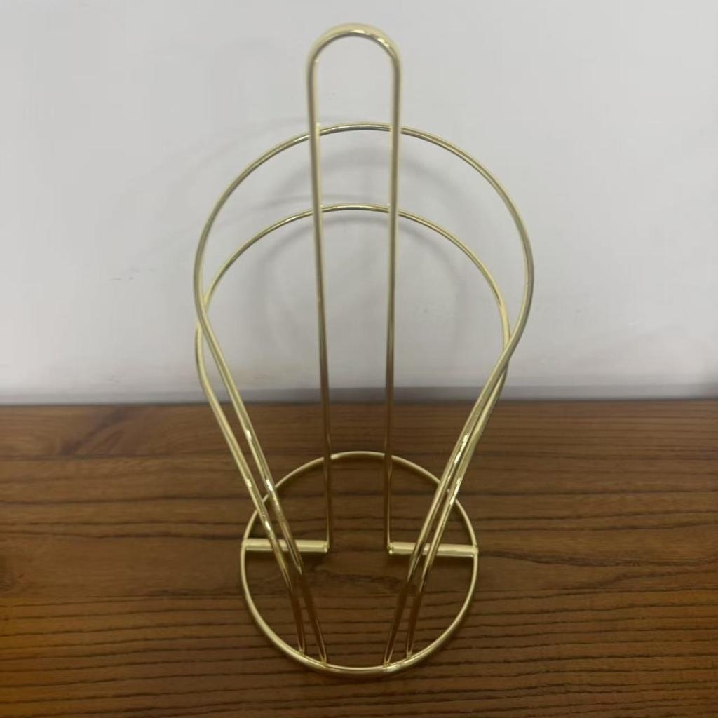 Nordycki Metal Żelazo Kuchenny Stojący Uchwyt na Ręczniki Papierowe Blat Bez Wiercenia Biurkowy Stojak na Chusteczki Fabrycznie Bezpośredni