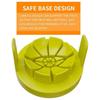 Kitchen Hero, Stainless Steel Heavy Duty Fruit Slicer For Apples, Pears, Mangoes, Tomatoes And More, Featuring Safety Cover And Dishwasher Safe