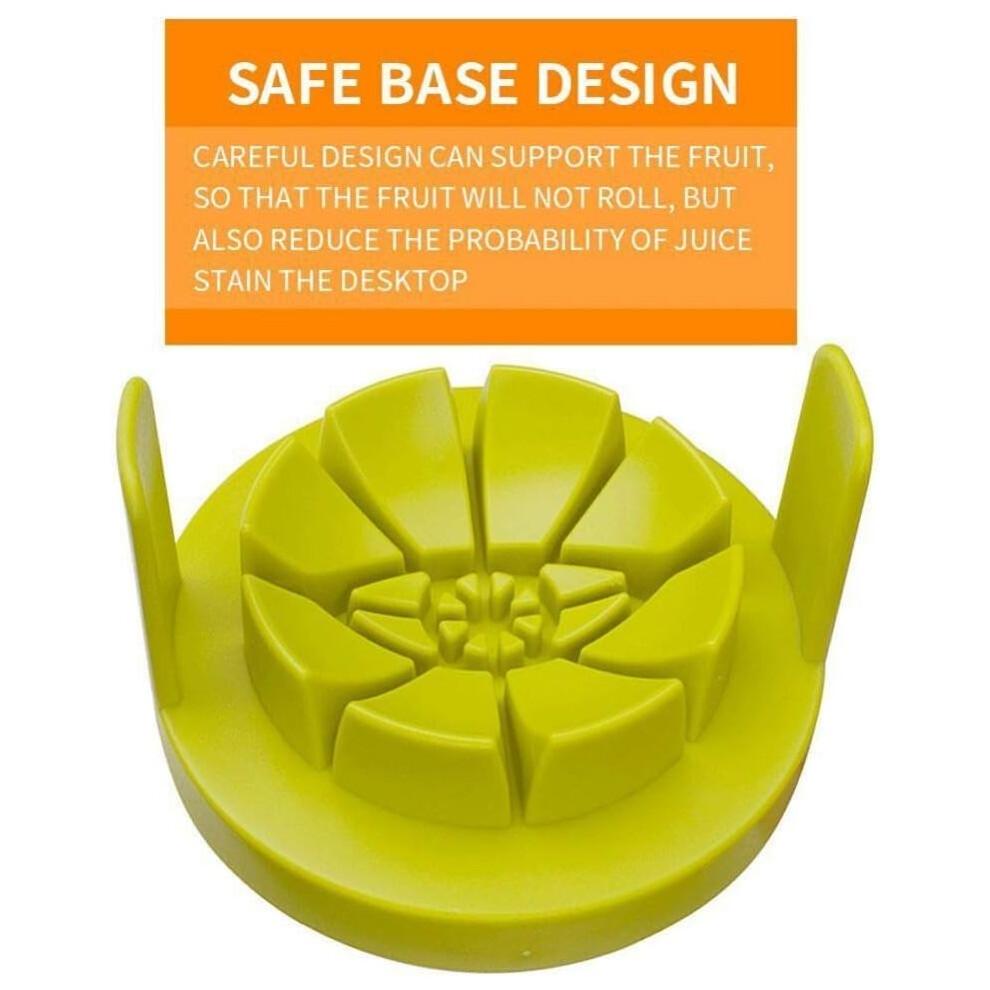 Kitchen Hero, Stainless Steel Heavy Duty Fruit Slicer For Apples, Pears, Mangoes, Tomatoes And More, Featuring Safety Cover And Dishwasher Safe