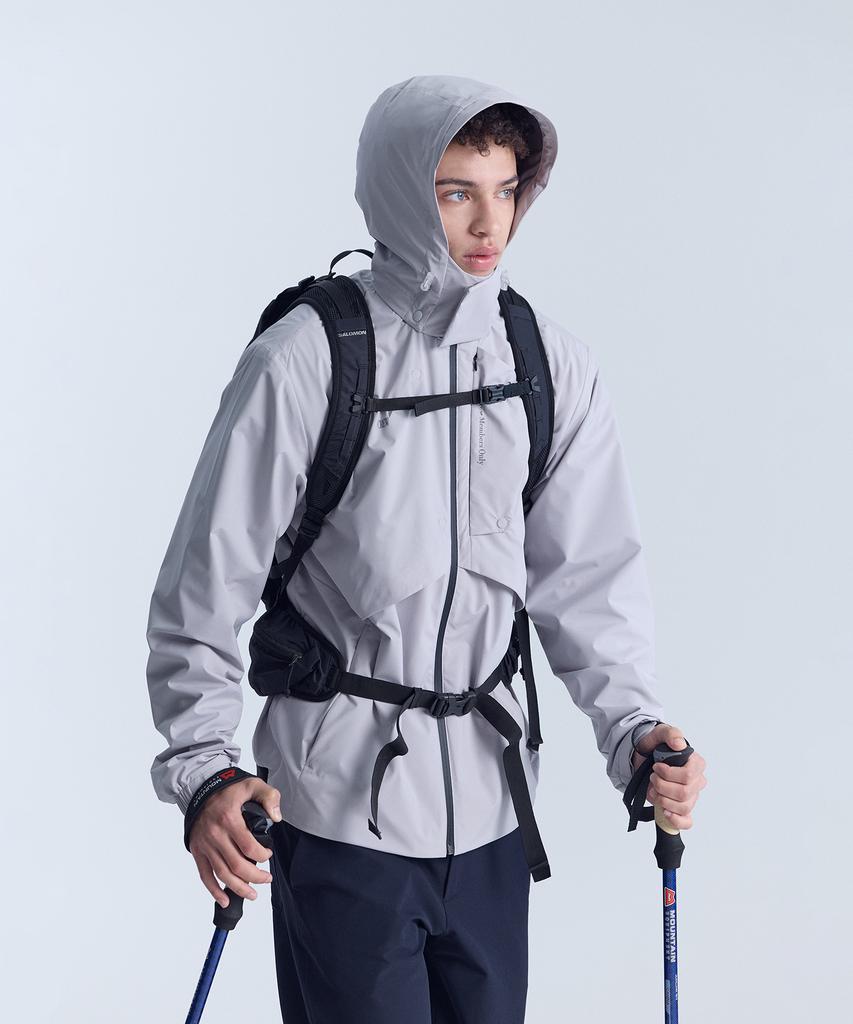 Crew Members Only Rain-Tech Wind Jacket Gray