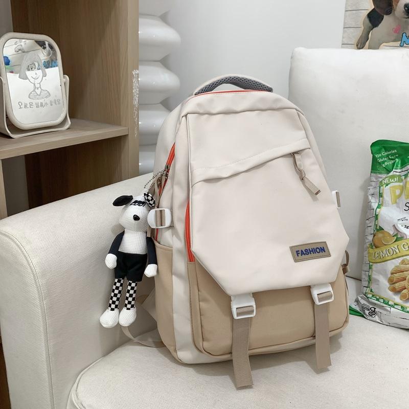 School Bag Fashion College Style Backpack Junior High School Student Trend Casual Backpack
