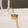 Sturdy Stainless Steel Lipstick Holder Bracelet Featuring Shell Design High Polish Finish for Everyday Wear