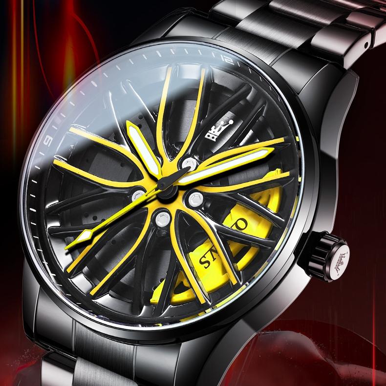 2023 OLEVS nowy markowy zegarek na kole obrotowy zegarek kwarcowy modny wodoodporny zegarek męski zegarek męski