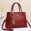 Fashi Solid Color With Pearl Chain One Shoulder Bag Portable Casual Large Capacity Cross-body Handbag For Women