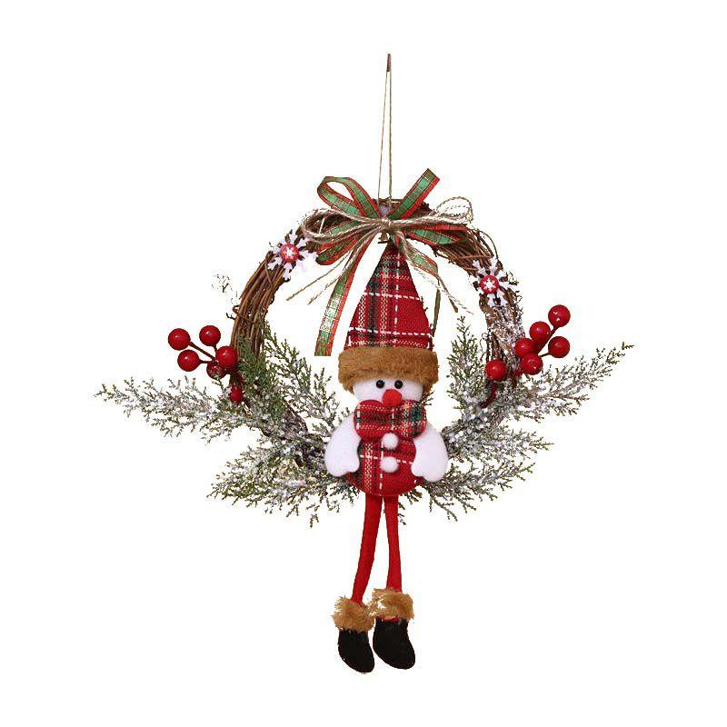 

Christmas Decorations Garland Decoration Rattan With Lights Xmas Home Party Snowman