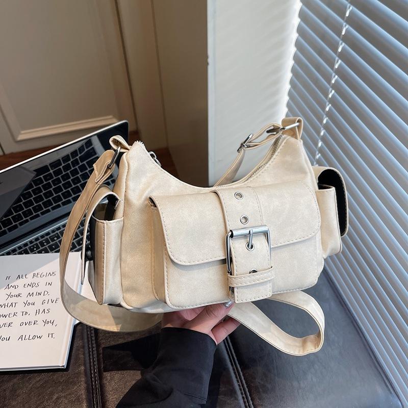 Motorcycle Bag - Trendy Personalized Crossbody Bag for Commuting, Single-shoulder Bag with Armpit Strap