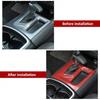 Central Gear Shift Box Panel Trim Decor Cover For Dodge Charger 2015+ Red Carbon