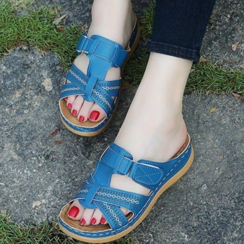Fashion Casual Women Sandals 2025 New Platform Sandals for Women Wedge Women Shoe Hollow Out Velcro Lightweight Shoes Sandalias De Mujer