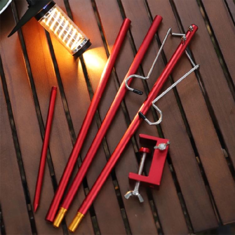 Light Weight Folding Table Light Stand Portable Camping Light Stand Detachable Lamp Holder for Outdoor Camping Lights