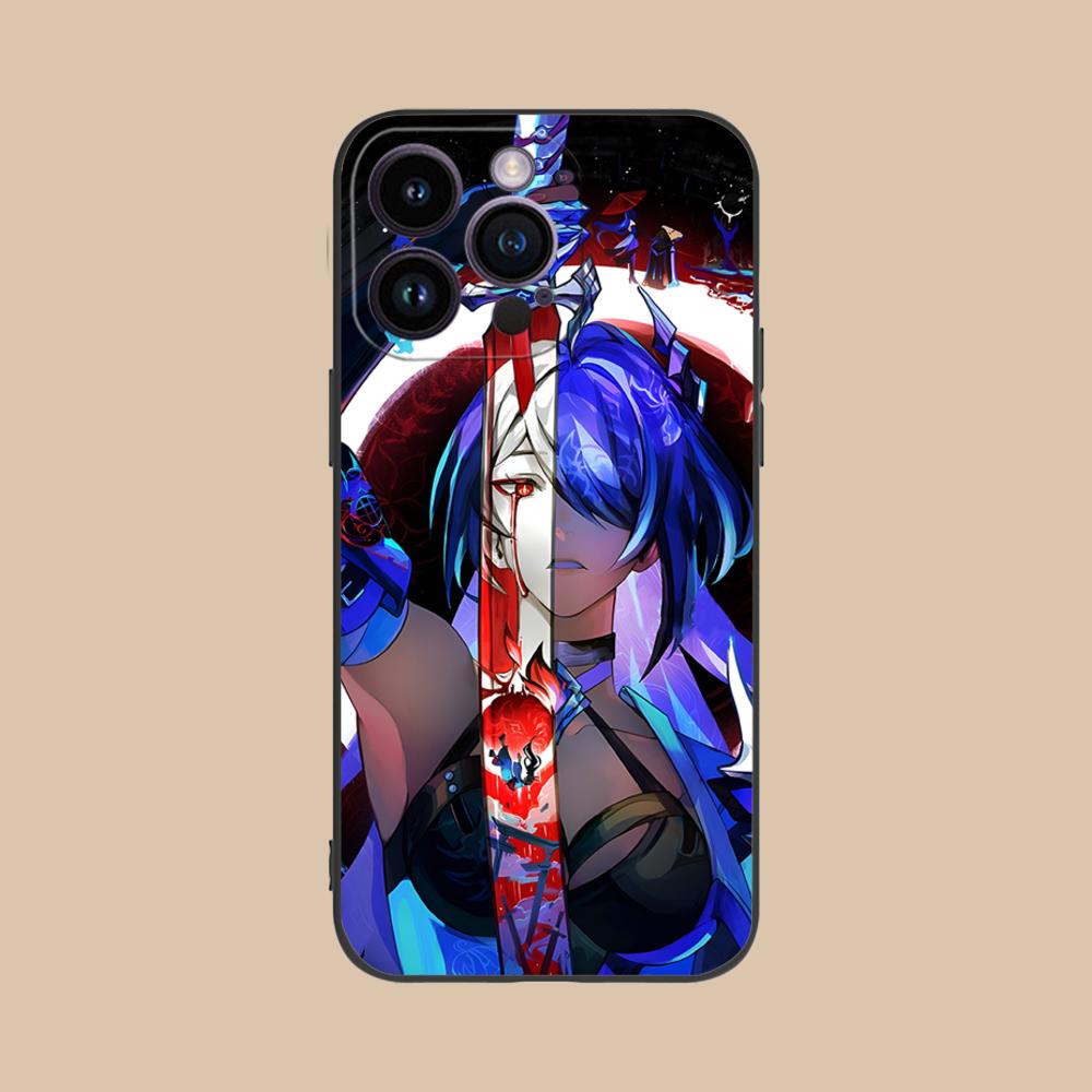 HSR Acheron Matte TPU Mobile Phone Case for iPhone 17 16 15 14 13 12 11 X XR XS 8 7 Air Pro Max Plus Mini Colorful Cover