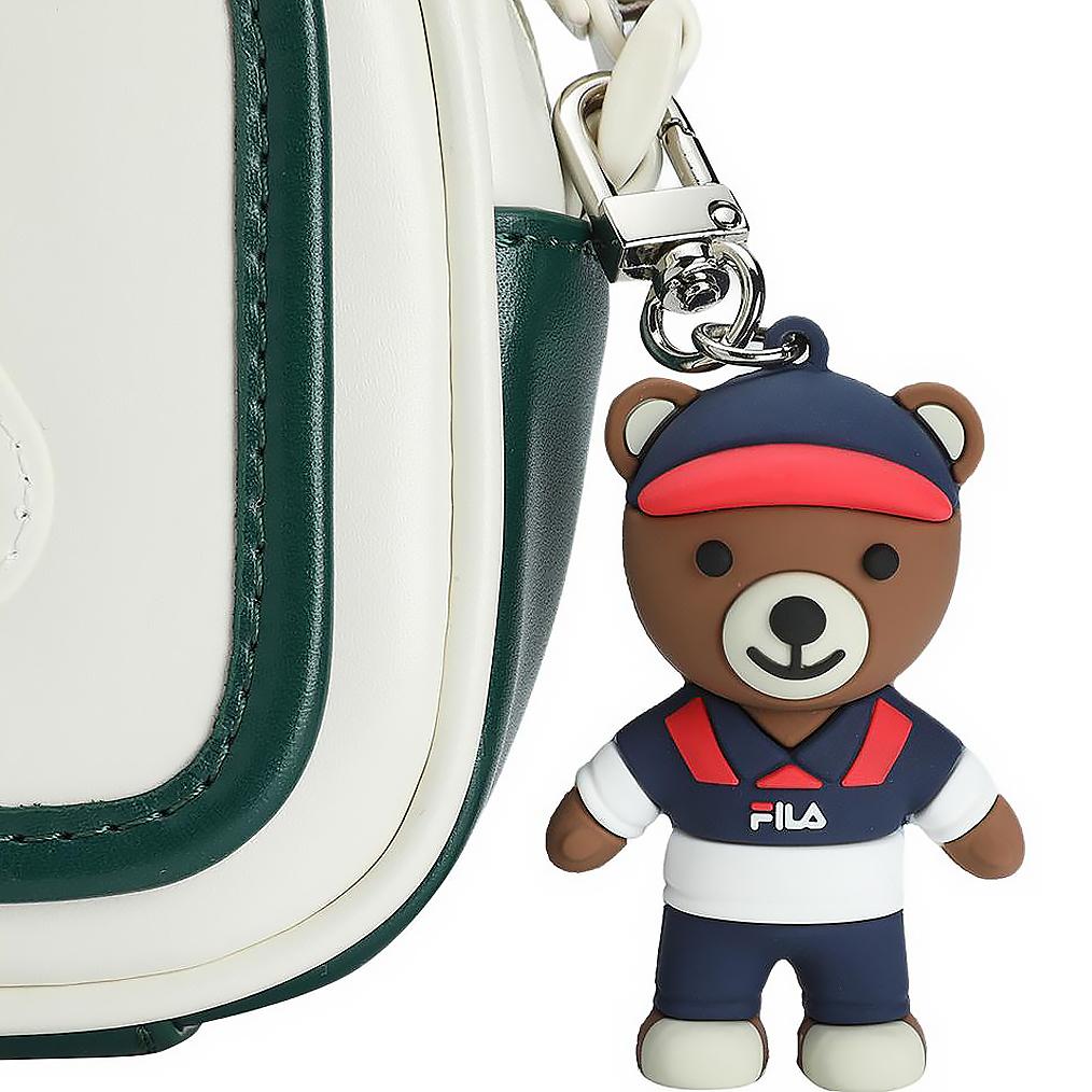 New FILA ORIGINALE Elastane Shoulder Bag, Crossbody Bag Women's White & Green F13W529161FGN