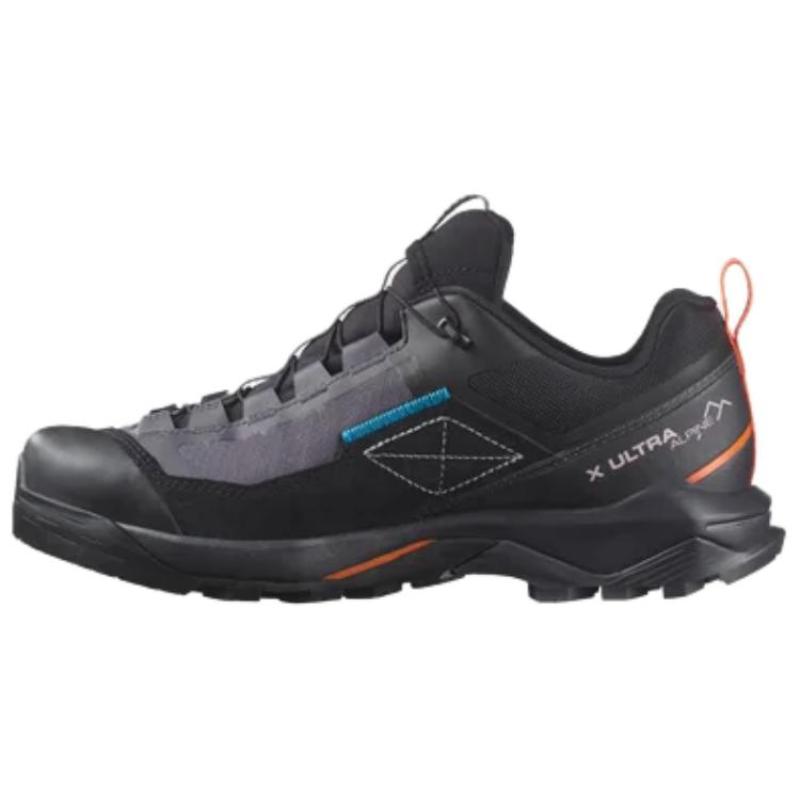 SALOMON X Ultra ALPINE Slip Resistant Abrasion Resistant Low top Hiking Shoes Women's Black Orange Sneakers L47567300