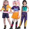 Película K-Pop Niños Mira Rumi Zoey Cazadores de Demonios Disfraz Cosplay para Niña Fiesta de Halloween Escenario Patrón Ropa de Juego de Rol