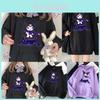 Kawaii Kuromi Hoodie Met Grunge Gothic Punk Cartoon Print Voor Harajuku Mode