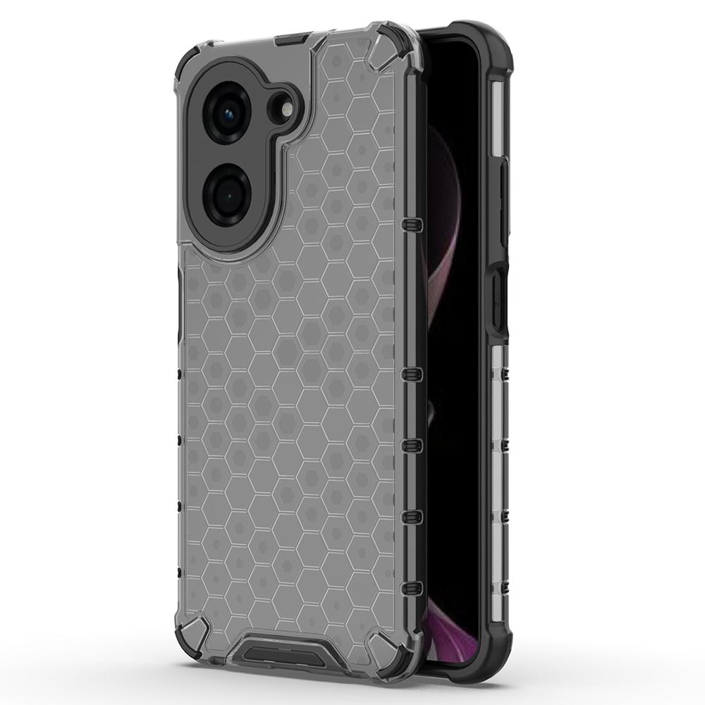 

For Xiaomi Redmi A5 4G (171.7mm)/Poco C71 4G Case PC+TPU Phone Cover Honeycomb Shape Grey