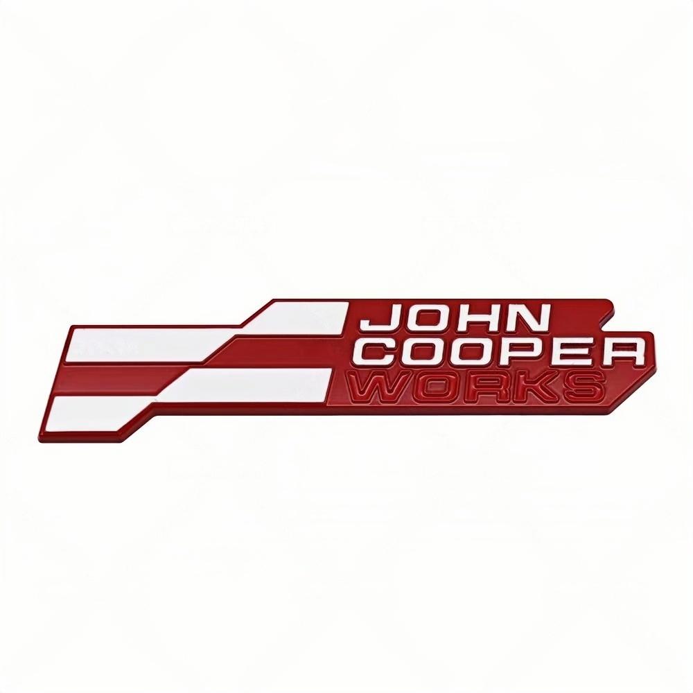 Adesivo Distintivo Metallo 3D JCW John Cooper Works Griglia Anteriore Emblema Portellone Posteriore Decalcomania