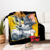 Tom and Jerry Blanket Flannel Throw Blanket for Sofa, Bed, Travel, Camping, Office