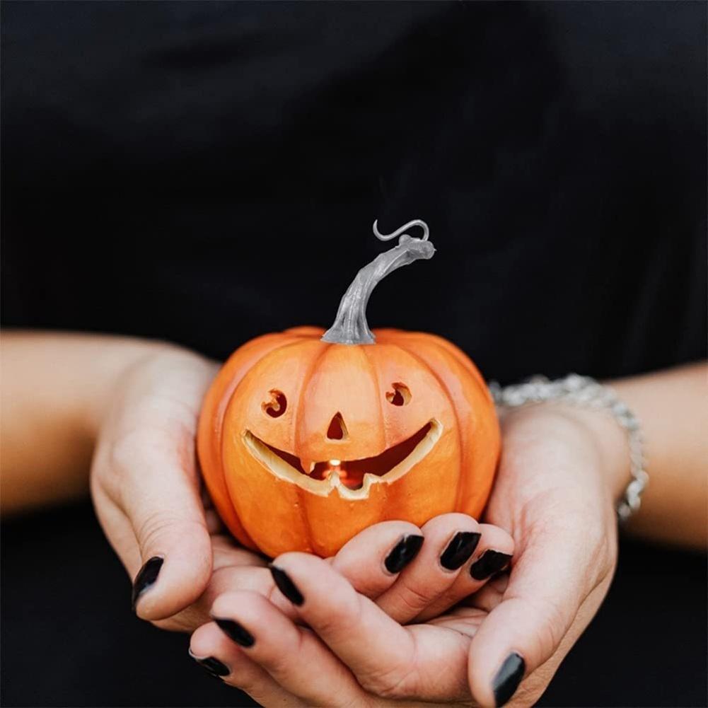 Herbstliche Bastelarbeiten wie abgebildet Künstliche Kürbisstiele Einfaches Befestigungsdesign Perfekt für Thanksgiving Für Halloween-Dekor