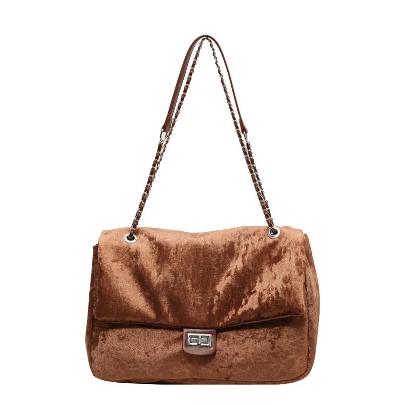 

Большая вместительная женская сумка-тоут сумка через плечо нишевая текстура новый стиль осень и зима