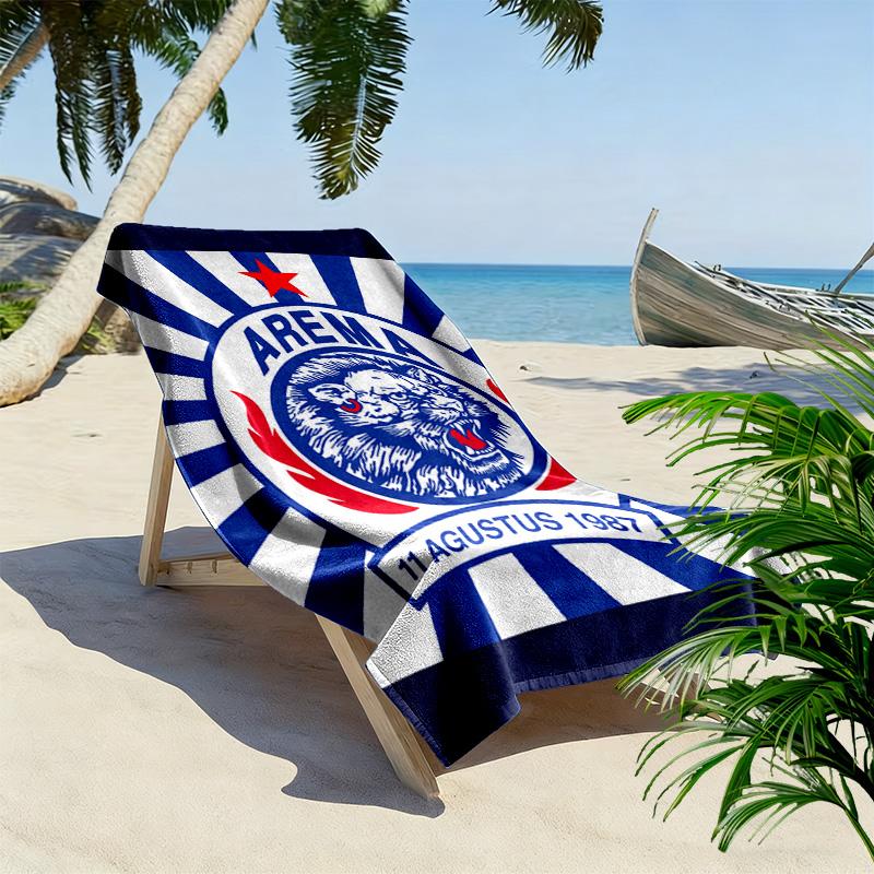 AREMA MALANG Print Beach Towel, Large Soft Quick Dry Towel for Beach Camping Swimming