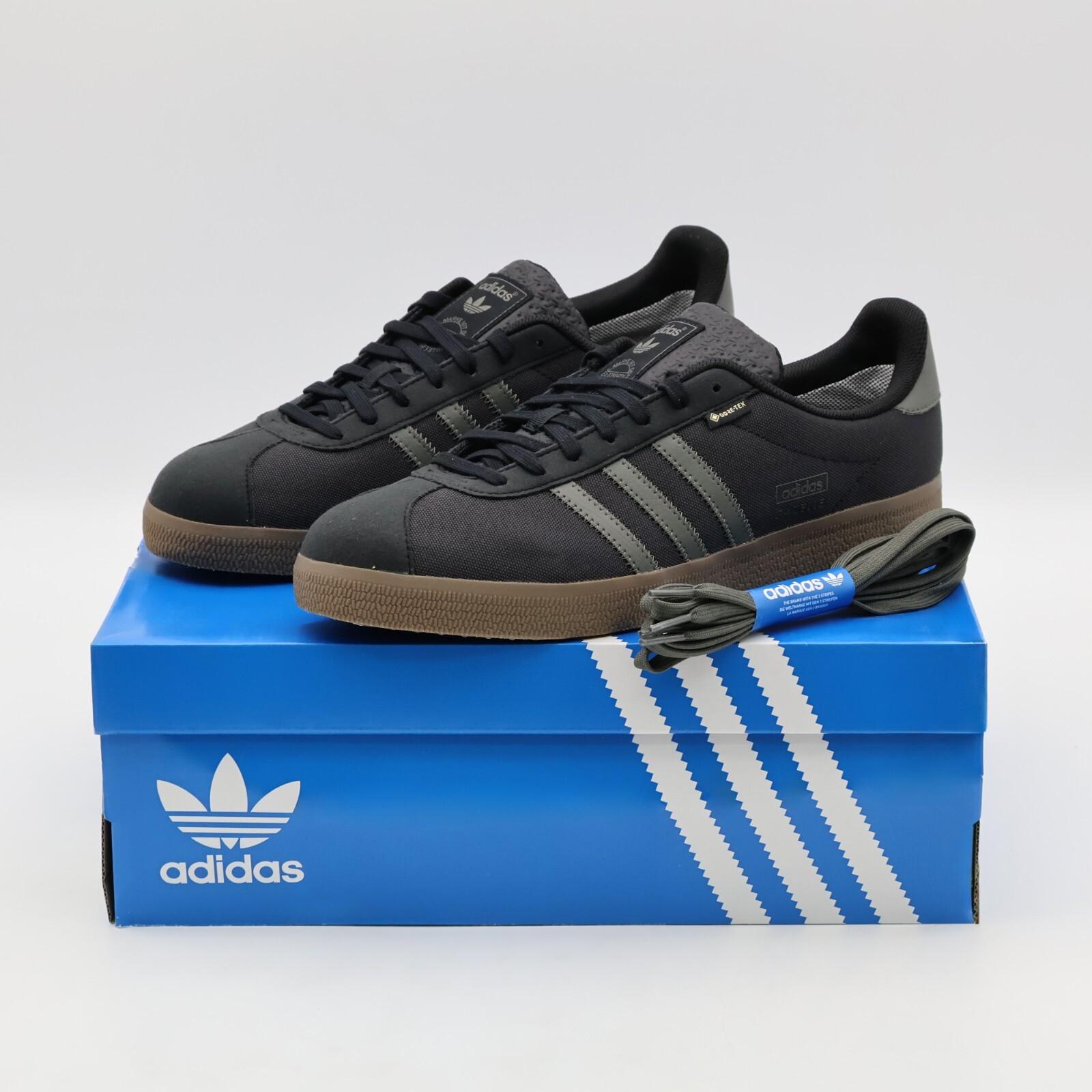 JR2727 adidas Originals Gazelle GORE-TEX Core Black Utility Gray Gum (Men s) 9