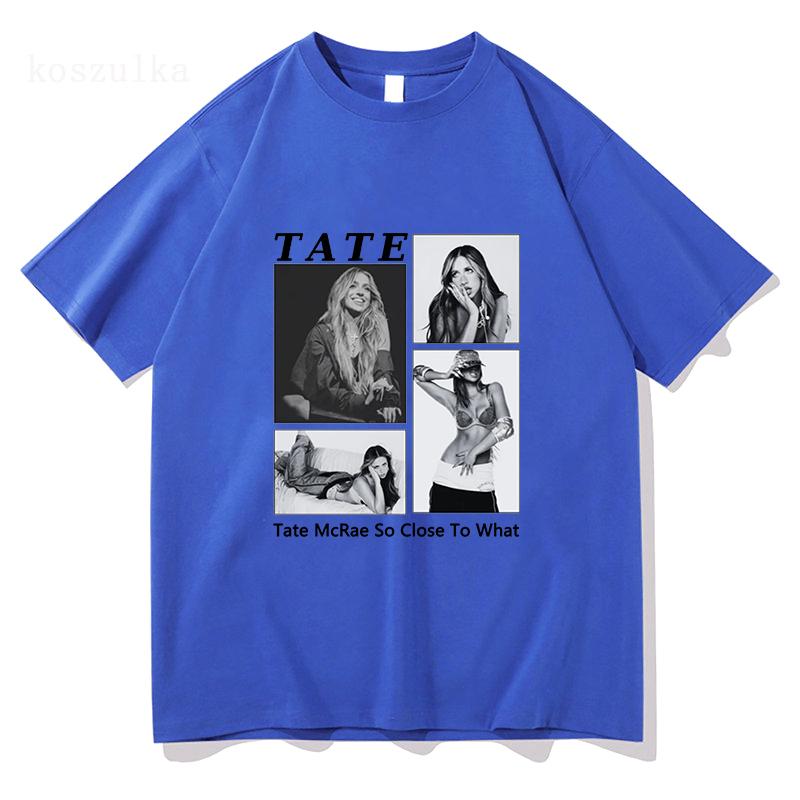 Tate McRae So Close To What Album Tshirts 2025 New Fashion Singer Print Tshirt Cotton Soft Summer UnisexWomen T Shirt Unisex Tees