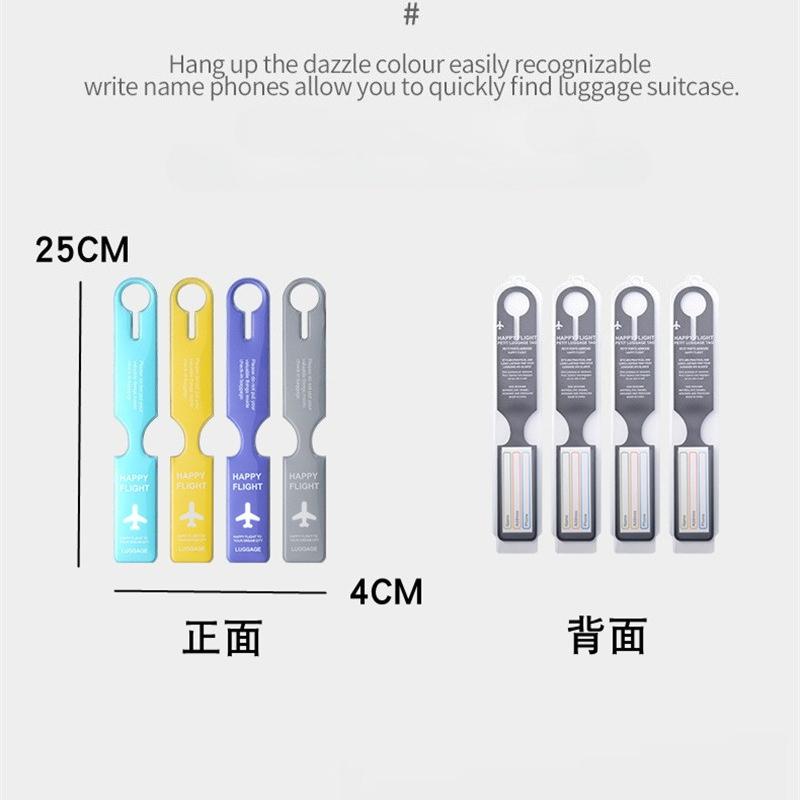 PVC Aircraft Luggage Boarding Pass Luggage Tags Anti Loss Suitcase Tags Luggage Tag Name ID Address Label Travel Accessories