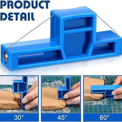Angle Cutting Ceramic Tool Clay Bevel Cutter Steel Wire Pottery Trimming Tool Portable Wire Cutter for Pottery Clay Sculpting And Crafting