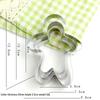 Stainless Steel Christmas Cookie Cutters: Snowflake, Tree, and Gingerbread Man