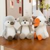 Interactive Dog Animals Plush Toys Fluffy Simulated Great White Goose Dolls  Home Decor