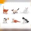 Mini Cat Figurine Collection Pvc Static Models With Six Or Twelve Cats For Decoration And Gift Ideas