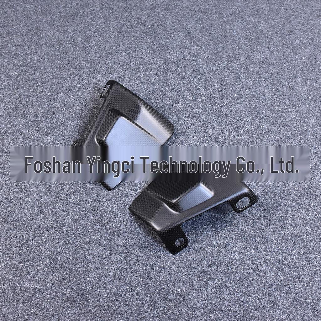 Universal Carbon Fiber Motorcycle Front Brake Caliper Air Guide Radiator Accessory