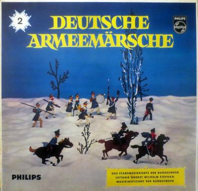 LP Record STABSMUSIKKORPS DER BUNDESWEHR LEIT - Deutsche Armeem?rsche 2. Folge 840401PY Philips Germany Classical Used