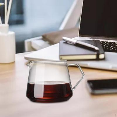 Borosilikatglas Kaffeekanne Manuelle Dripper Brühkanne Barista Wiederverwendbar Hoch